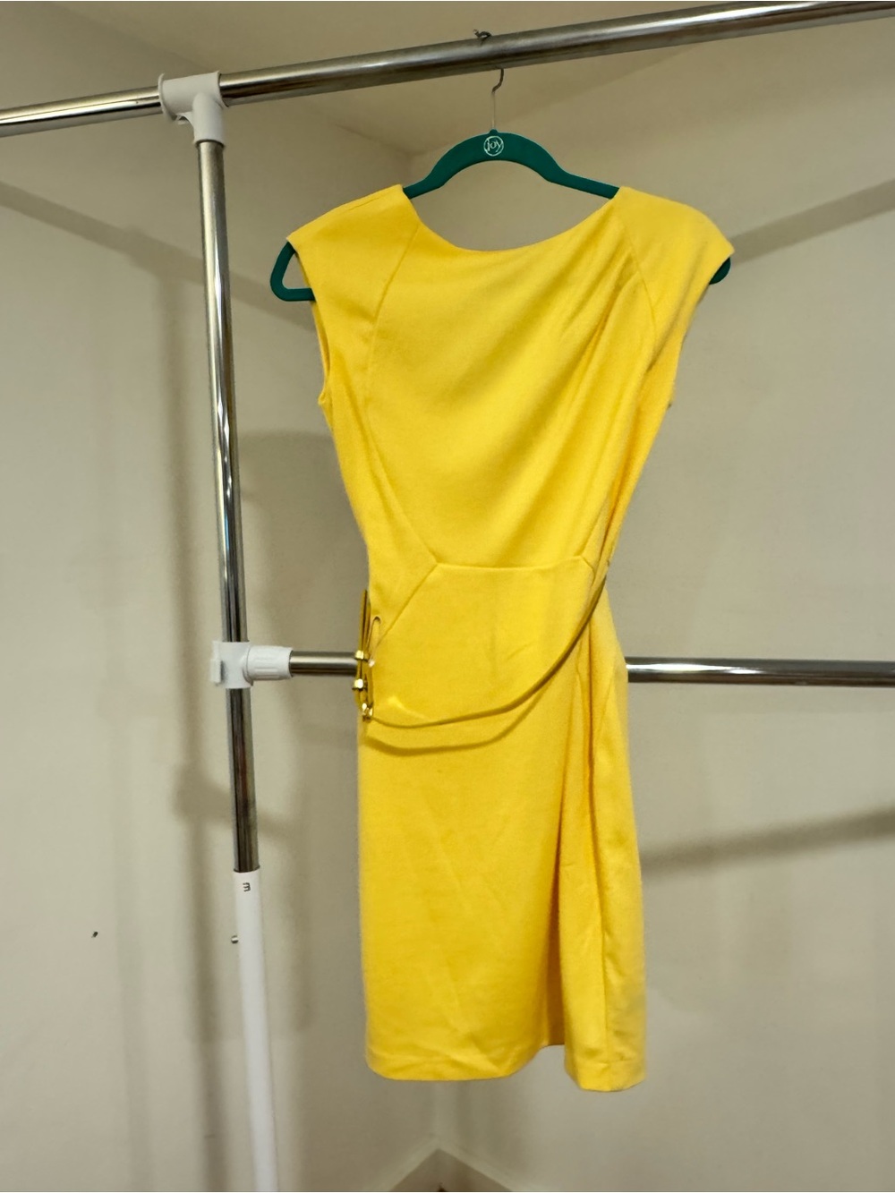 The Limited Yellow Dress with gold belt detail